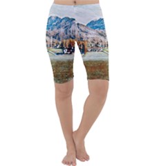 Trentino Alto Adige, Italy  Cropped Leggings  by ConteMonfrey