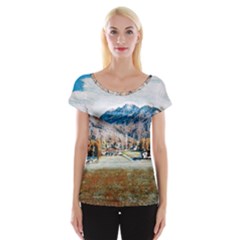 Trentino Alto Adige, Italy  Cap Sleeve Top by ConteMonfrey