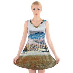 Trentino Alto Adige, Italy  V-neck Sleeveless Dress by ConteMonfrey