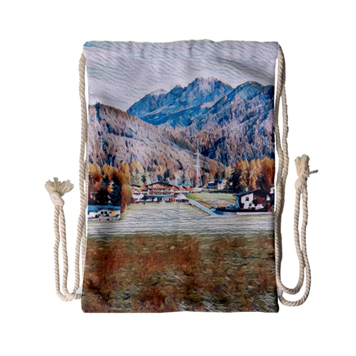 Trentino Alto Adige, Italy. Drawstring Bag (Small)