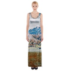 Trentino Alto Adige, Italy  Thigh Split Maxi Dress by ConteMonfrey