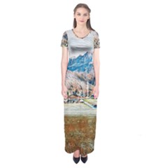 Trentino Alto Adige, Italy  Short Sleeve Maxi Dress by ConteMonfrey