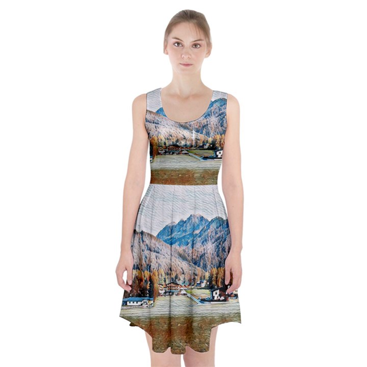 Trentino Alto Adige, Italy. Racerback Midi Dress