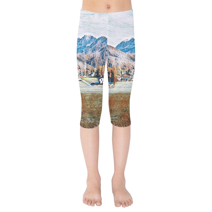 Trentino Alto Adige, Italy. Kids  Capri Leggings 