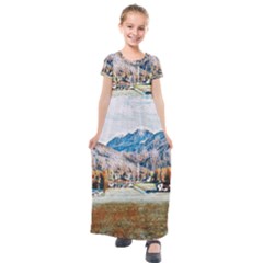 Trentino Alto Adige, Italy  Kids  Short Sleeve Maxi Dress by ConteMonfrey