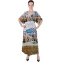 Trentino Alto Adige, Italy. V-Neck Boho Style Maxi Dress View1