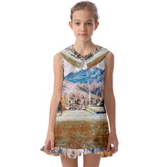 Trentino Alto Adige, Italy  Kids  Pilgrim Collar Ruffle Hem Dress