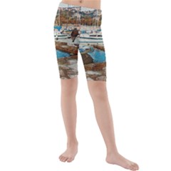 Alone On Gardasee, Italy  Kids  Mid Length Swim Shorts by ConteMonfrey