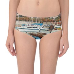 Alone On Gardasee, Italy  Mid-waist Bikini Bottoms by ConteMonfrey