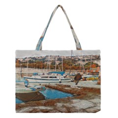 Alone On Gardasee, Italy  Medium Tote Bag by ConteMonfrey