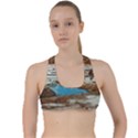 Alone on Gardasee, Italy. Criss Cross Racerback Sports Bra View1