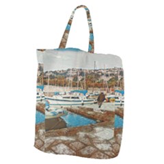 Alone On Gardasee, Italy  Giant Grocery Tote by ConteMonfrey