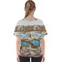 Alone on Gardasee, Italy. V-Neck Dolman Drape Top View2