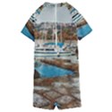 Alone on Gardasee, Italy. Kids  Boyleg Half Suit Swimwear View2