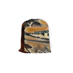 End Of The Day On The Lake Garda, Italy  Drawstring Pouch (small) by ConteMonfrey