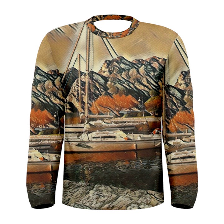 Art boats Garda, Italy. Men s Long Sleeve Tee