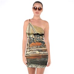 Art Boats Garda, Italy  One Soulder Bodycon Dress by ConteMonfrey