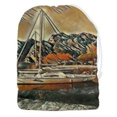 Art Boats Garda, Italy  Drawstring Pouch (3xl) by ConteMonfrey