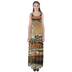 Art Boats Garda, Italy  Empire Waist Maxi Dress by ConteMonfrey