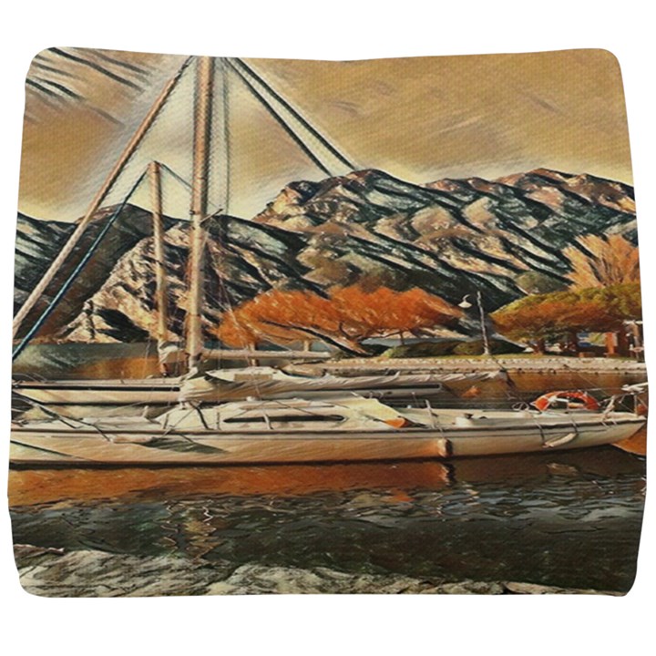 Art boats Garda, Italy. Seat Cushion