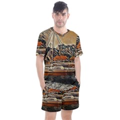 Art Boats Garda, Italy  Men s Mesh Tee And Shorts Set