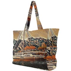 Art Boats Garda, Italy  Simple Shoulder Bag by ConteMonfrey