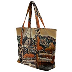 Art Boats Garda, Italy  Zip Up Canvas Bag by ConteMonfrey