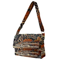 Art Boats Garda, Italy  Full Print Messenger Bag (l) by ConteMonfrey