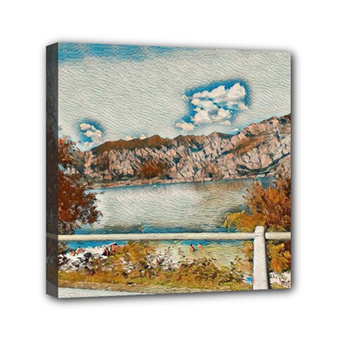 Side Way To Lake Garda, Italy  Mini Canvas 6  X 6  (stretched) by ConteMonfrey