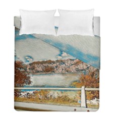 Side Way To Lake Garda, Italy  Duvet Cover Double Side (full/ Double Size) by ConteMonfrey