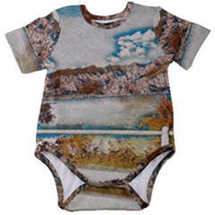 Side Way To Lake Garda, Italy  Baby Short Sleeve Bodysuit