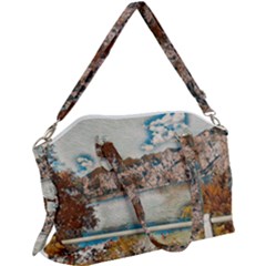 Side Way To Lake Garda, Italy  Canvas Crossbody Bag by ConteMonfrey