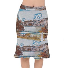 Side Way To Lake Garda, Italy  Short Mermaid Skirt by ConteMonfrey