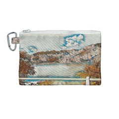 Side Way To Lake Garda, Italy  Canvas Cosmetic Bag (medium) by ConteMonfrey