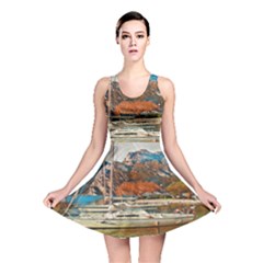 Boats On Lake Garda, Italy  Reversible Skater Dress by ConteMonfrey