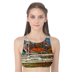 Boats On Lake Garda, Italy  Tank Bikini Top by ConteMonfrey