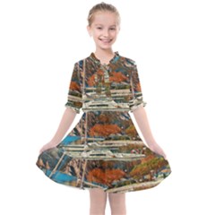 Boats On Lake Garda, Italy  Kids  All Frills Chiffon Dress by ConteMonfrey