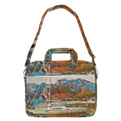 Boats On Lake Garda, Italy  Macbook Pro 13  Shoulder Laptop Bag  by ConteMonfrey