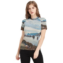 Ducks On Gardasee Women s Short Sleeve Rash Guard by ConteMonfrey