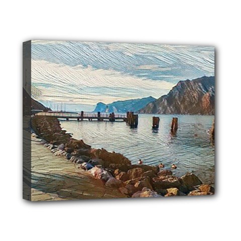 Ducks On Gardasee Canvas 10  X 8  (stretched) by ConteMonfrey