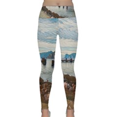 Ducks On Gardasee Lightweight Velour Classic Yoga Leggings by ConteMonfrey