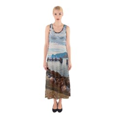 Ducks On Gardasee Sleeveless Maxi Dress by ConteMonfrey