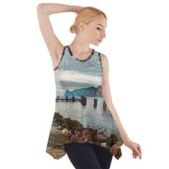 Ducks On Gardasee Side Drop Tank Tunic by ConteMonfrey