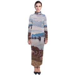 Ducks On Gardasee Turtleneck Maxi Dress by ConteMonfrey