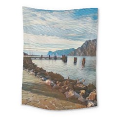 Ducks On Gardasee Medium Tapestry