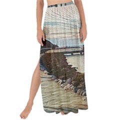 Ducks On Gardasee Maxi Chiffon Tie-up Sarong by ConteMonfrey