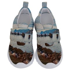 Ducks On Gardasee Kids  Velcro No Lace Shoes by ConteMonfrey