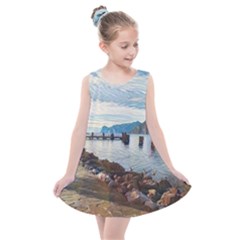 Ducks On Gardasee Kids  Summer Dress by ConteMonfrey