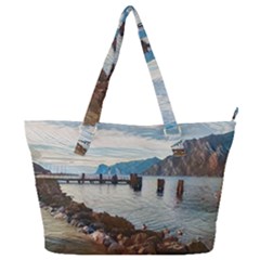 Ducks On Gardasee Full Print Shoulder Bag by ConteMonfrey