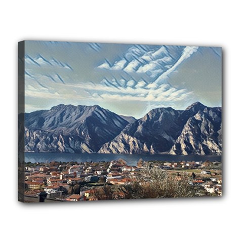 Lake In Italy Canvas 16  X 12  (stretched) by ConteMonfrey